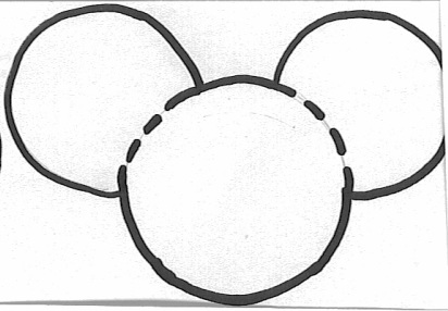 how to draw mickey mouse head